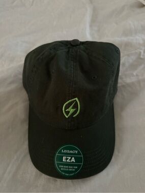NWT Dark Green Well People Baseball Cap with Green Leaf/Bolt Embroidery